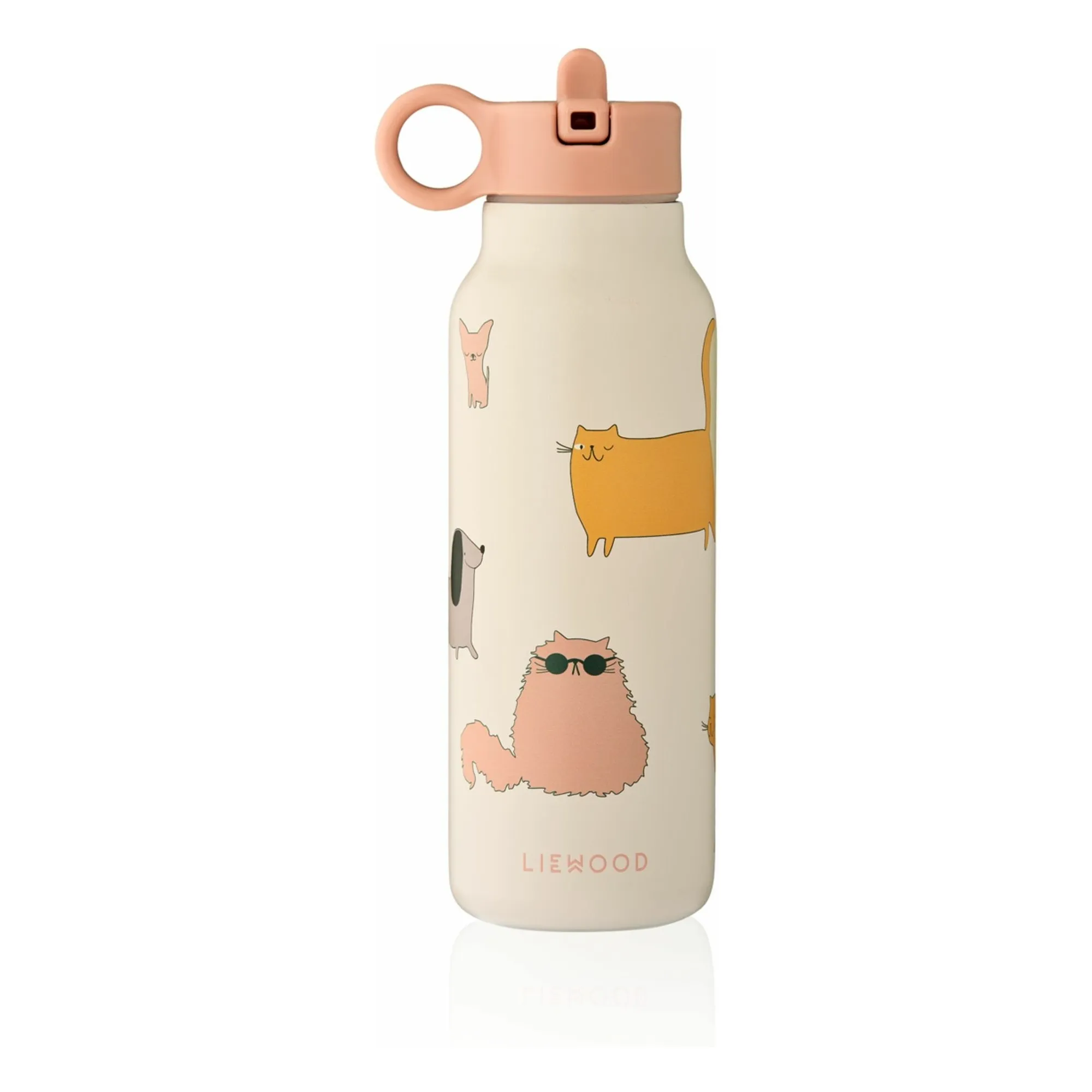 Liewood Cats And Dogs/Sandy Falk Stainless Steel Water Bottle - 350 Ml