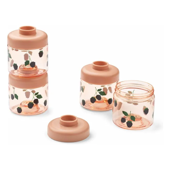 Pots de conservation Dominique - Set de 4 | Berry/Pale Tuscany