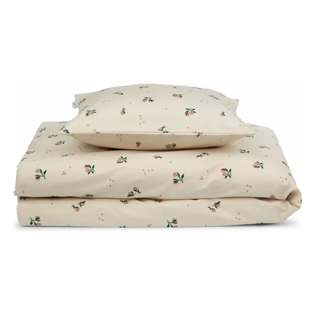 Parure de lit en coton bio | Peach perfect/Seashell