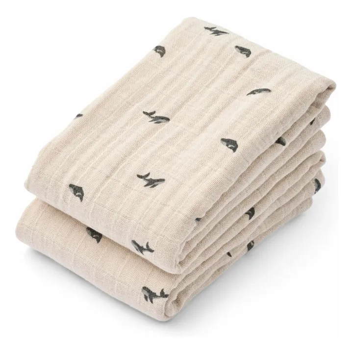 Langes Lewis - Set de 2 | Mini whale/Sandy- Image produit n°0