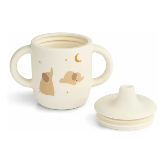 Taza de entrenamiento de silicona Neil | Elephant/Creme de la creme