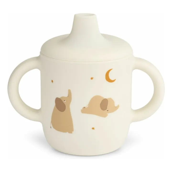 Taza de entrenamiento de silicona Neil | Elephant/Creme de la creme- Imagen del producto n°0