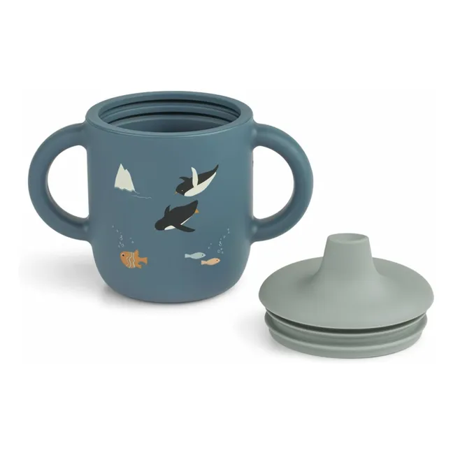 Tazza da allenamento in silicone Neil | Arctic Sea/Ocean view