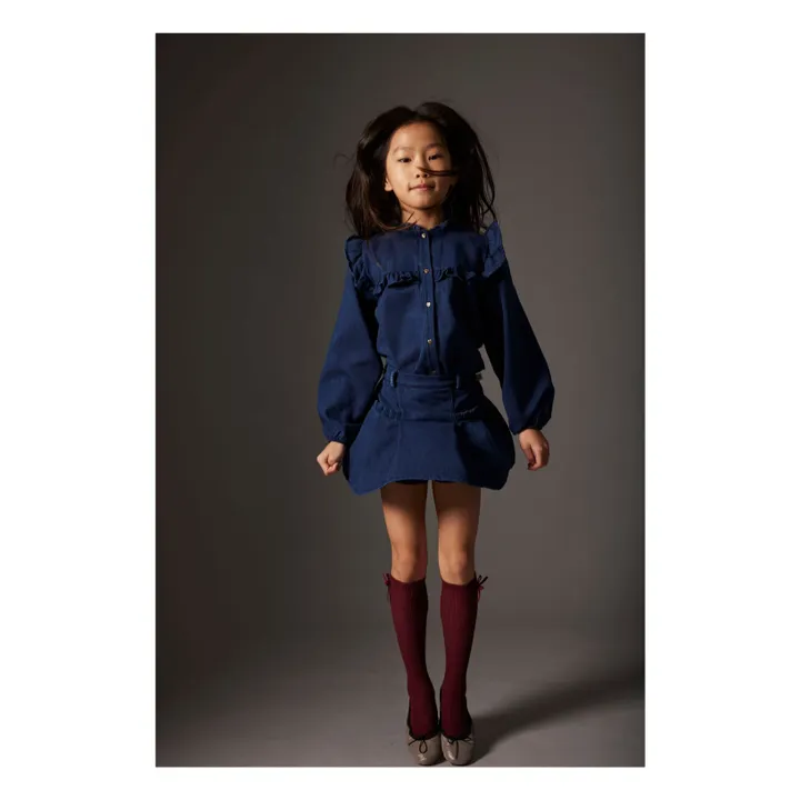 Nicole blouse | Denim- Product image n°1