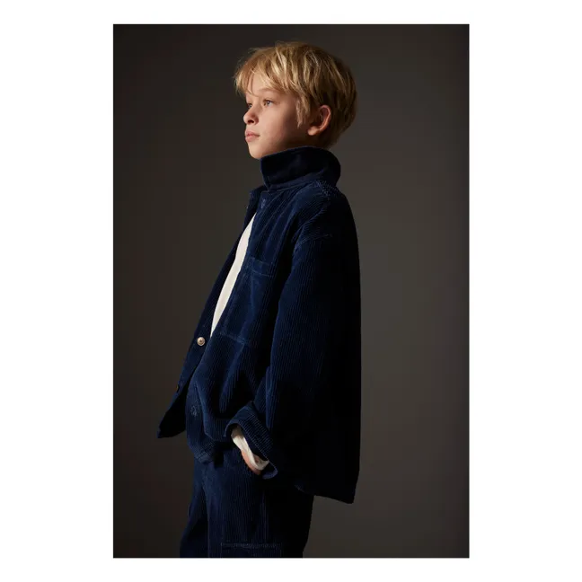 Surchemise Dakar Velours Côtelé | Bleu marine