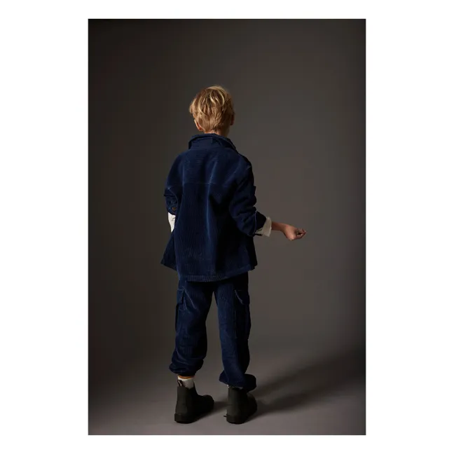 Surchemise Dakar Velours Côtelé | Bleu marine