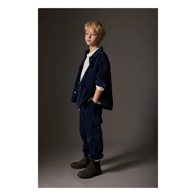 Surchemise Dakar Velours Côtelé | Bleu marine