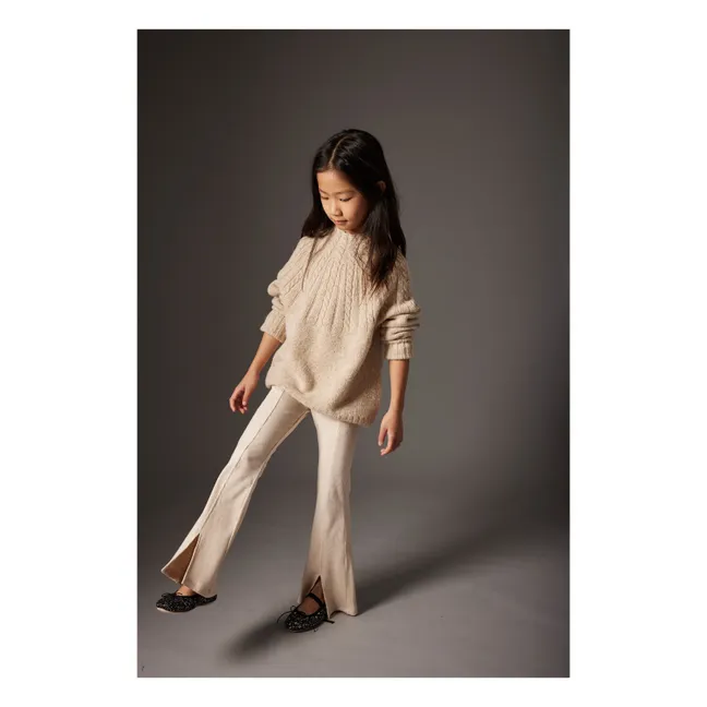 Pull Carmen | Beige chiné