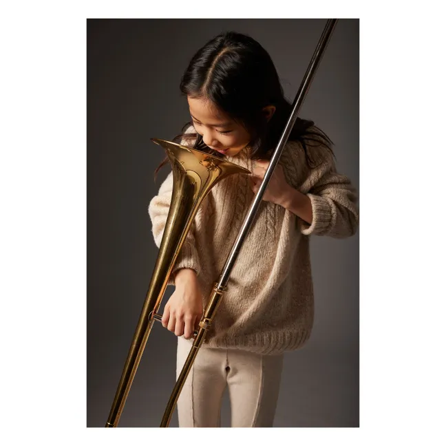 Carmen sweater | Heather beige