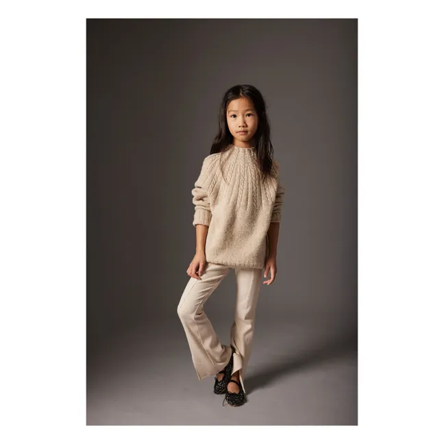 Pull Carmen | Beige chiné