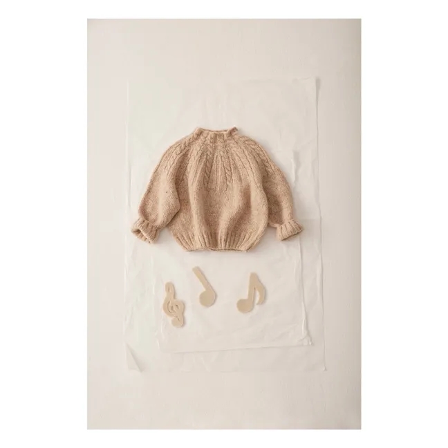 Pull Carmen Baby | Beige chiné