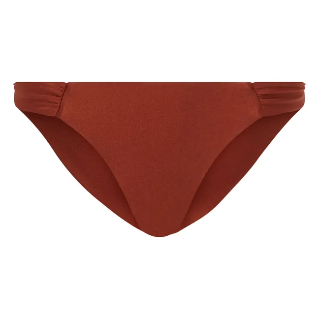 Bas de Maillot Echancré Lena | Terracotta