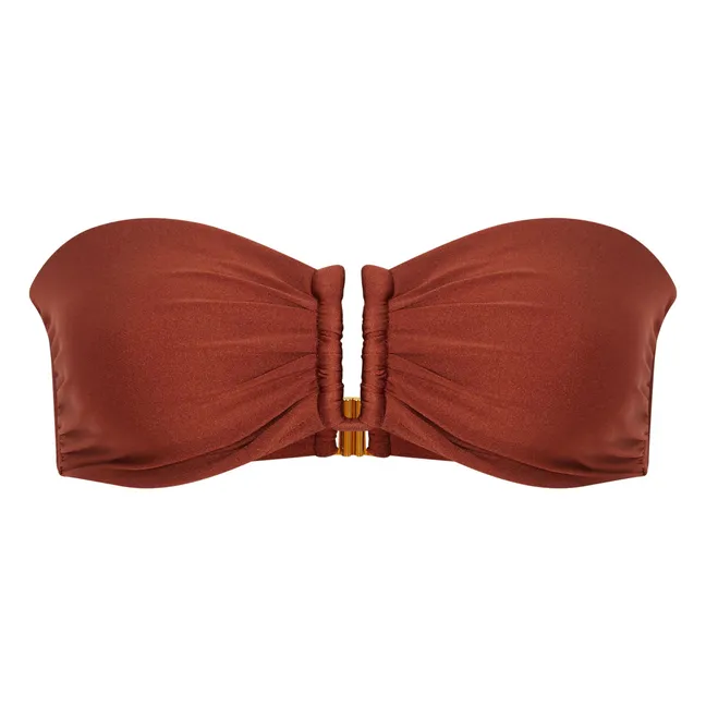 Haut de Maillot Bandeau Blake | Terracotta