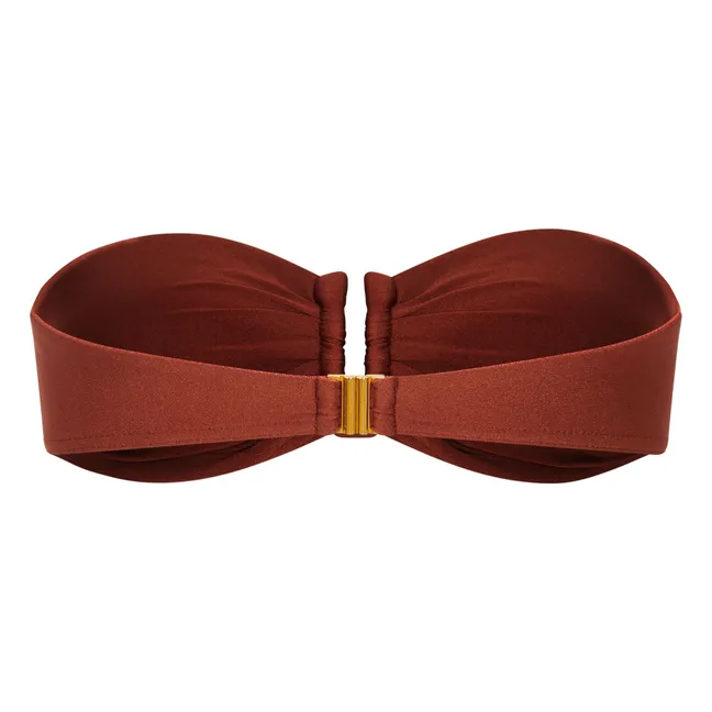 Haut de Maillot Bandeau Blake | Terracotta