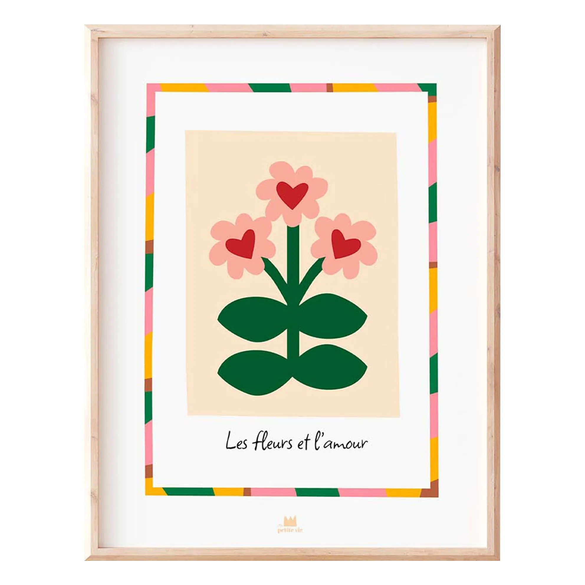Ma Petite Vie Sand Flowers And Love Poster