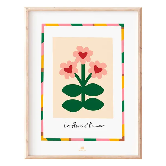 Poster Fiori e amore | Sabbia
