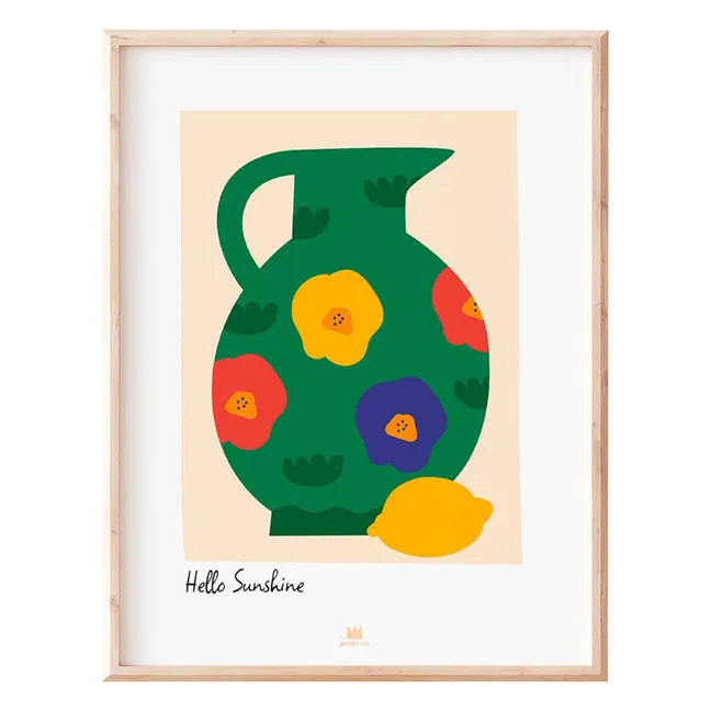 Hello Sunshine poster | Green