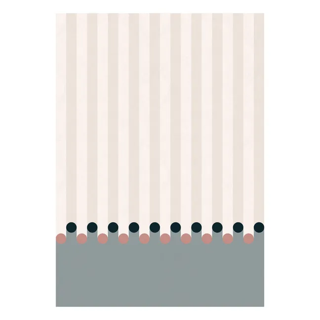 Carta da parati Dott - 4 lès | Blu