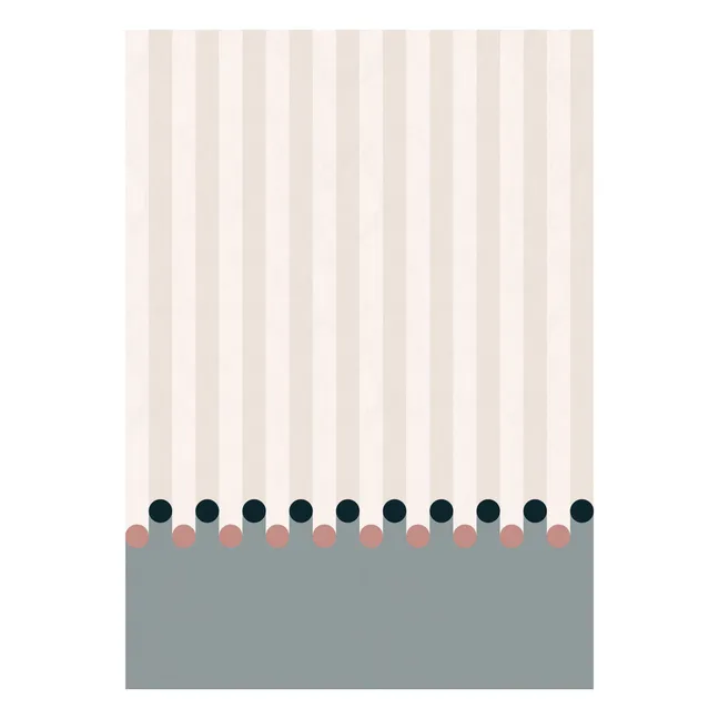 Dott wallpaper - 4 lès | Blau
