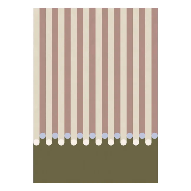 Papel pintado Dott - 4 lès | Verde Kaki