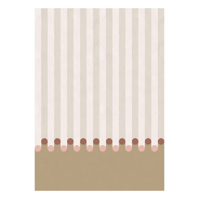 Carta da parati Dott - 4 lès | Beige