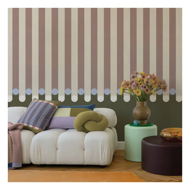 Papel pintado Dott - 4 lès | Verde Kaki