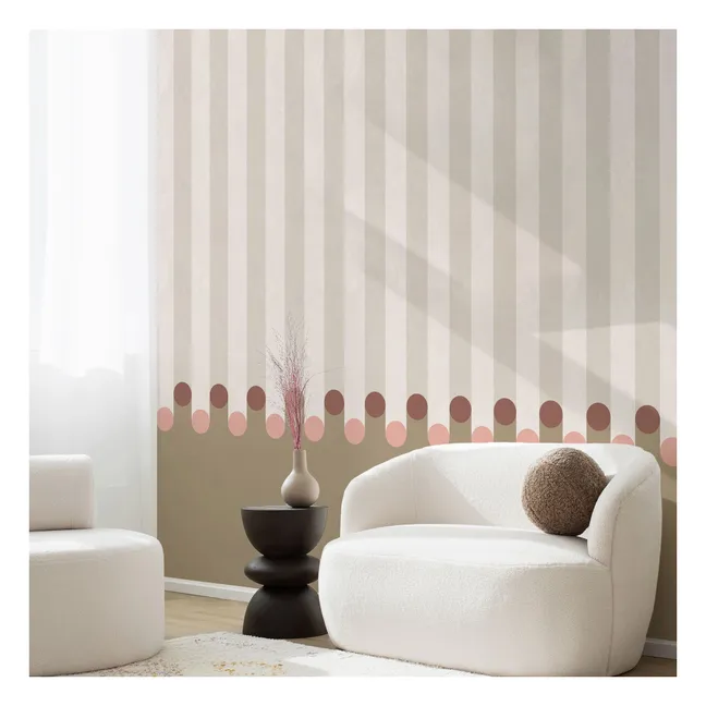 Carta da parati Dott - 4 lès | Beige