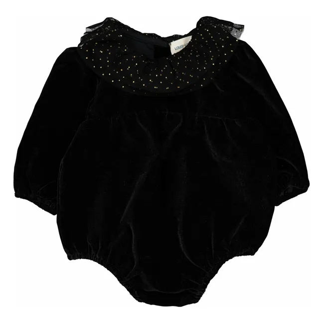 Strampelanzug Servanne | Schwarz