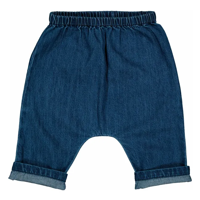 Soor Ploom - Otto Linen Harem Pants - Blue | Smallable