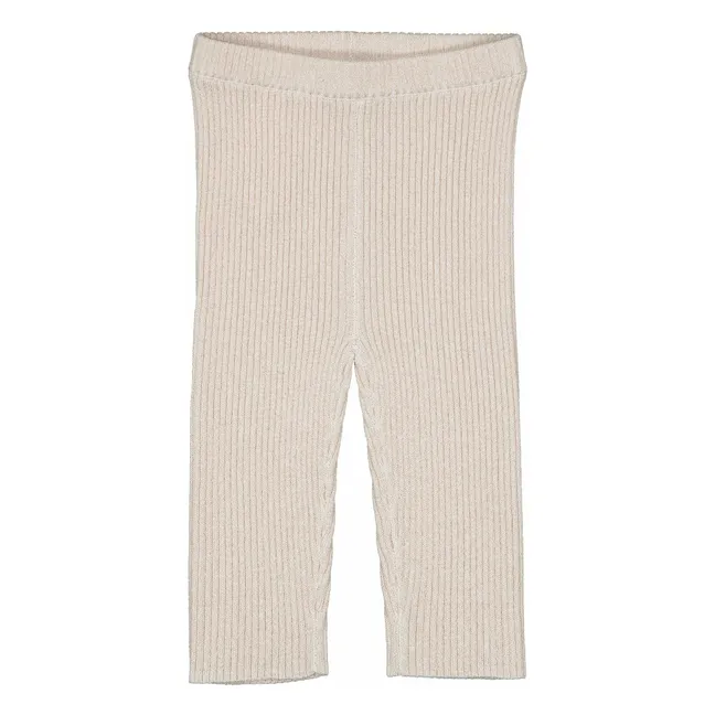 Legging Cat Lurex | Cream
