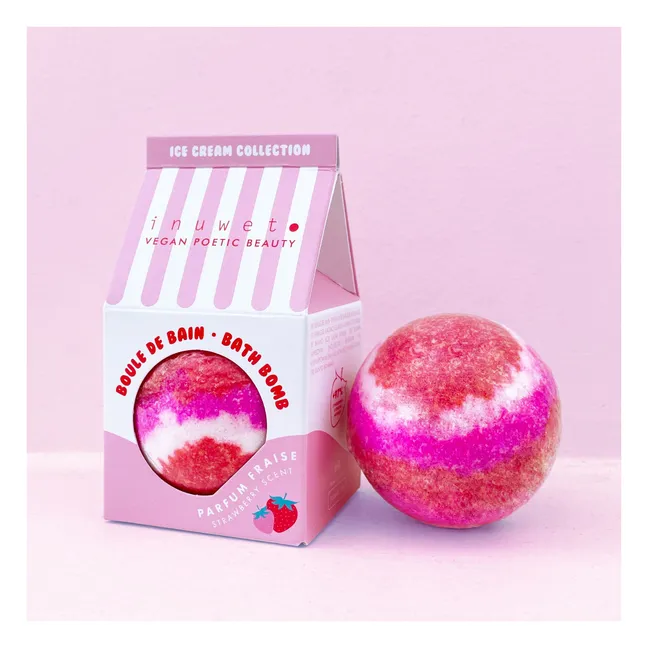 Bomba de baño helado de fresa - 120 g