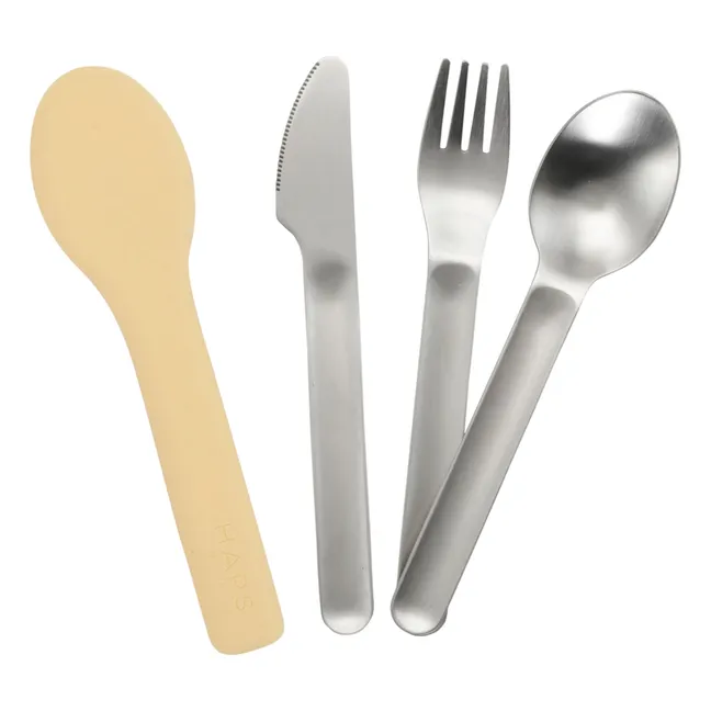Couverts pour enfant - Set de 3 | Jaune