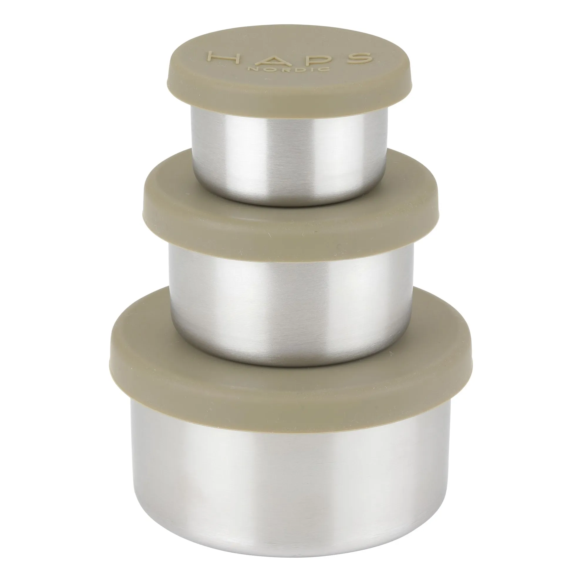 Boîtes à repas Steel - Set de 3 | Vert- Image produit n°0