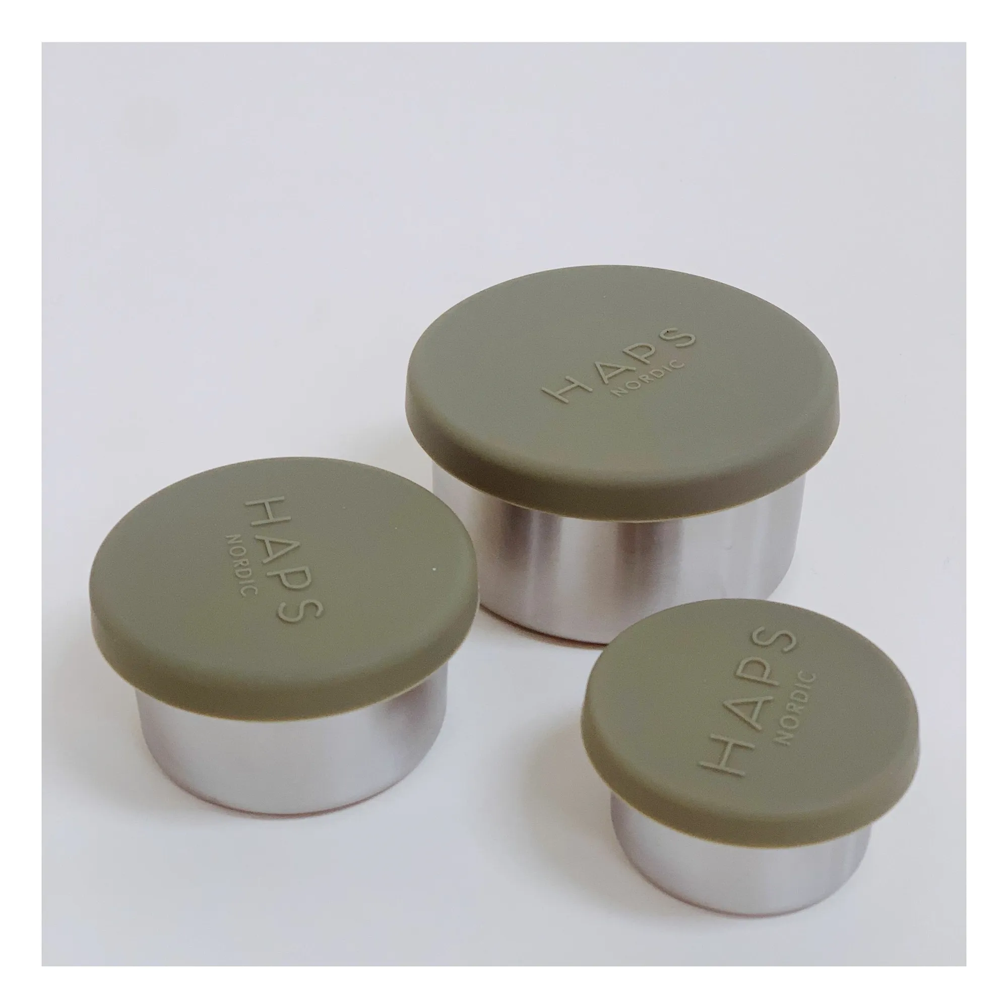 Boîtes à repas Steel - Set de 3 | Vert- Image produit n°2