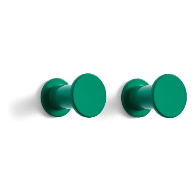 Ganci per cappotti - Set di 2 | Verde