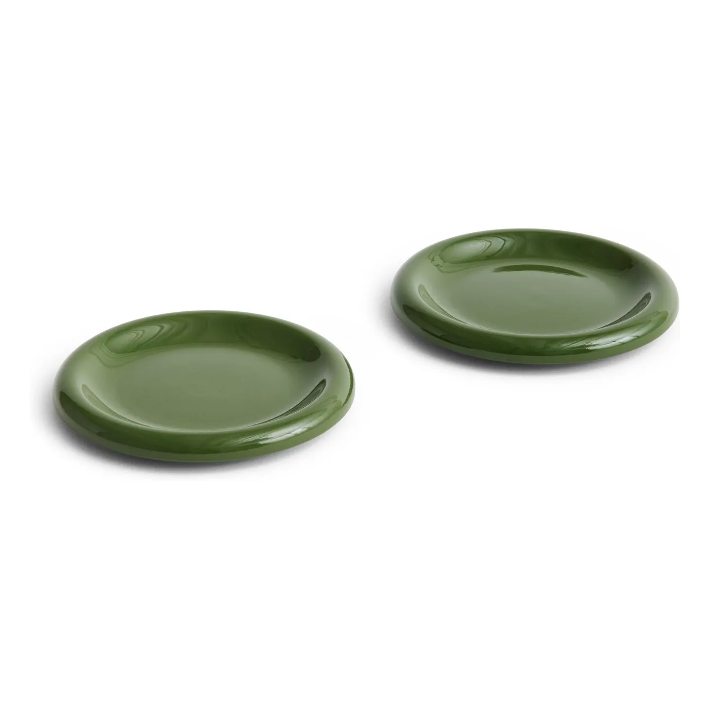 Hay Green Barro Plates - Set Of 2