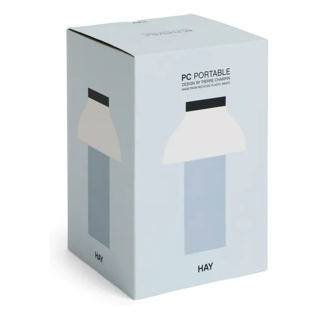 Lampada da tavolo a batteria PC n. 2 | Azzurro