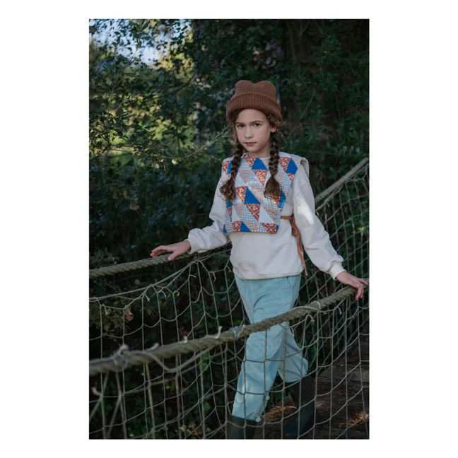 Pantalones con volantes Arielle | Verde agua