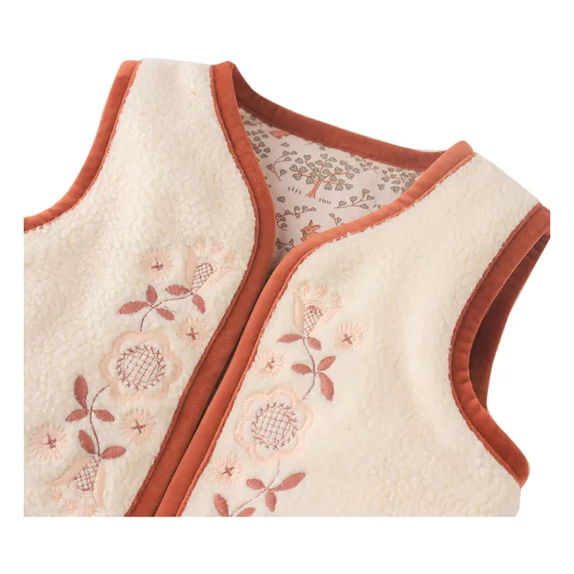 Glade Reversible Vest | Ecru