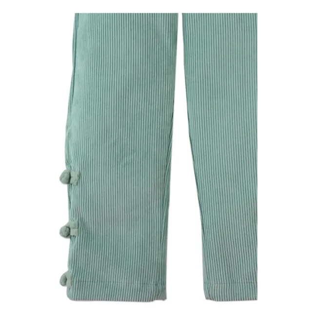 Arielle Ruffle Pants | Green water