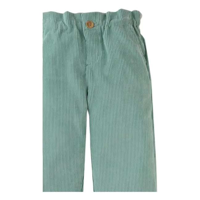 Pantalon Arielle Volants | Vert d'eau