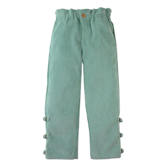 Pantalon Arielle Volants | Vert d'eau