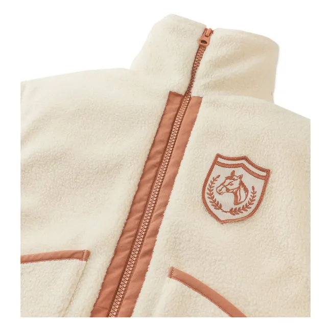 Juno Fleece Vest | Ecru