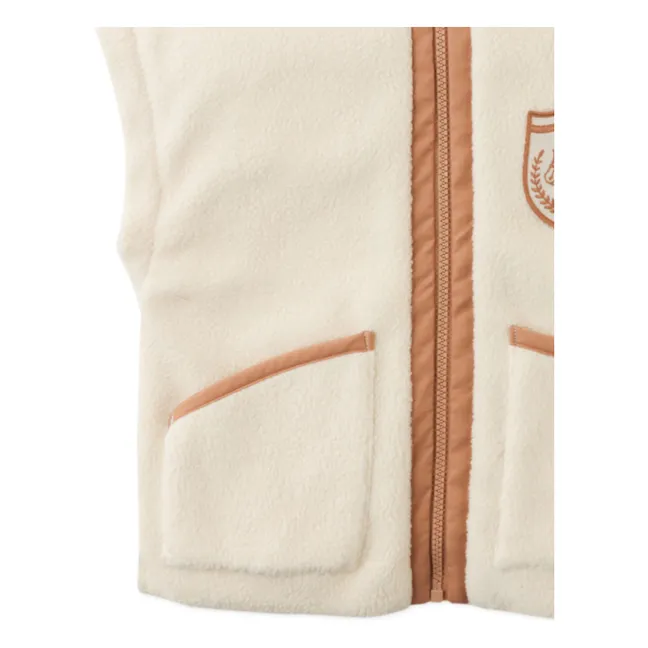 Juno Fleece Vest | Ecru