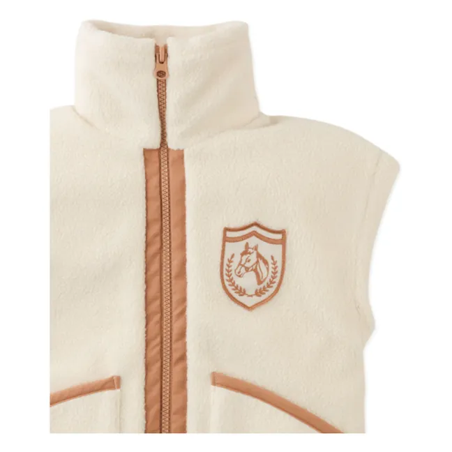 Juno Fleece Vest | Ecru