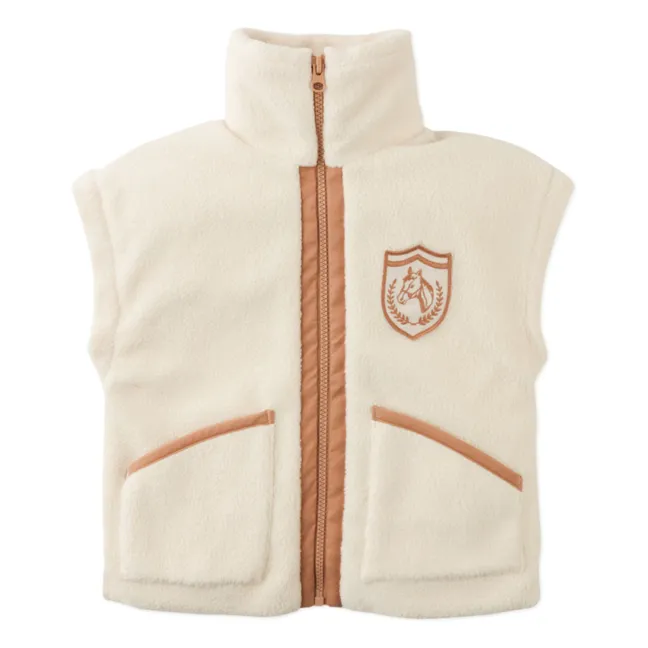 Juno Fleece Vest | Ecru