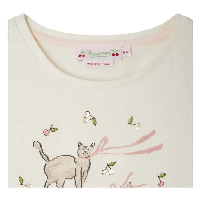 Camiseta Capricia de algodón ecológico | Crudo