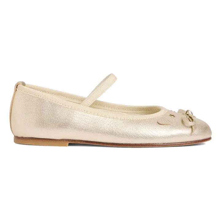 Ballerines Joie Cuir | Doré- Image produit n°1