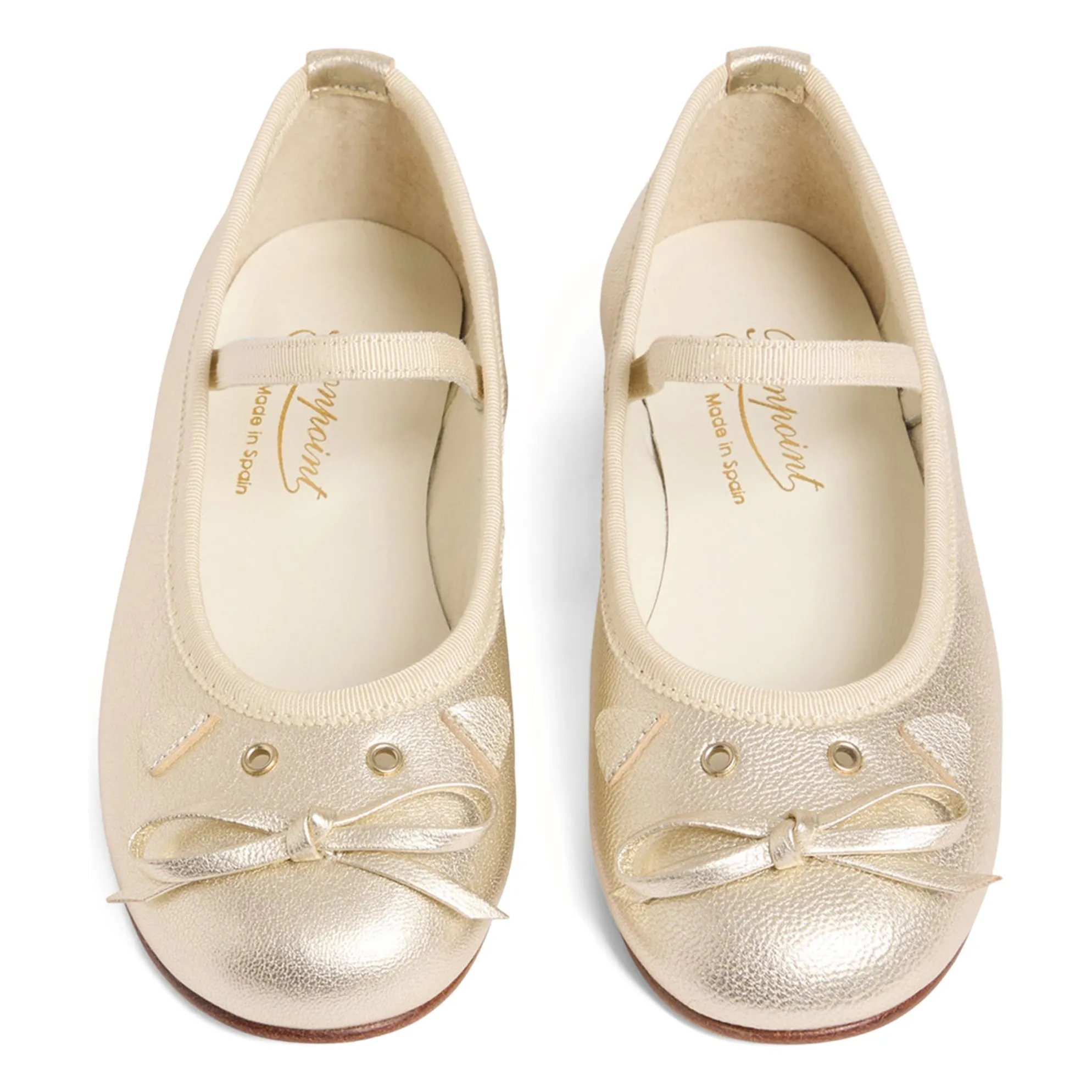 Ballerines Joie Cuir | Doré- Image produit n°3