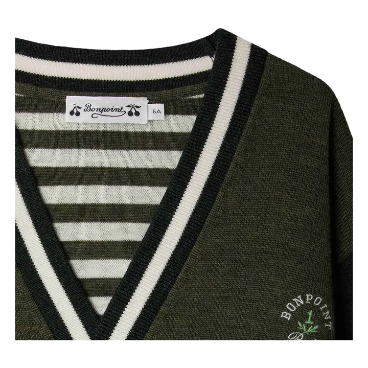 Cardigan Julian Laine | Khaki- Product image n°2